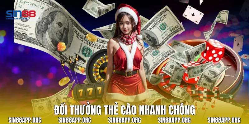 Đổi thưởng thẻ cào nhanh chóng