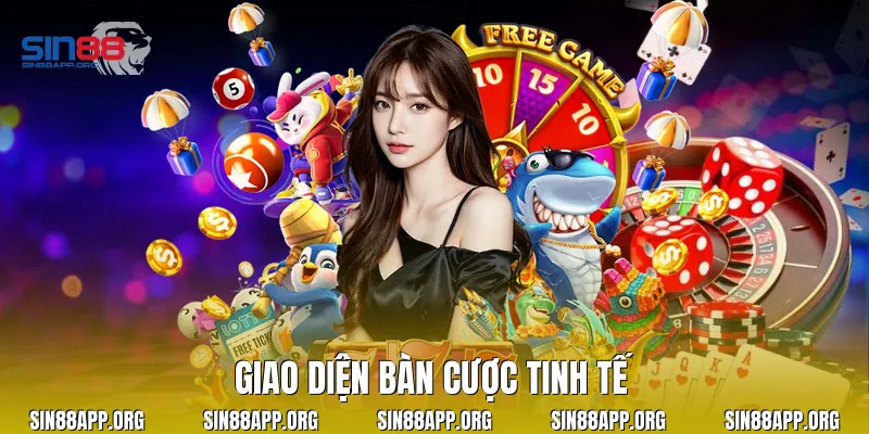 Giao diện bàn cược tinh tế