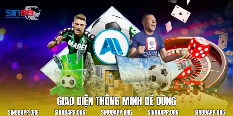 Giao diện thông minh dễ dùng