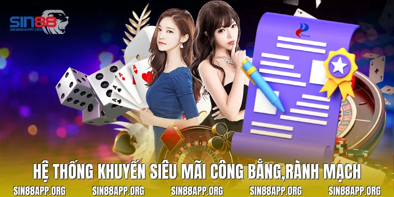 Hệ thống khuyến siêu mãi công bằng,rành mạch